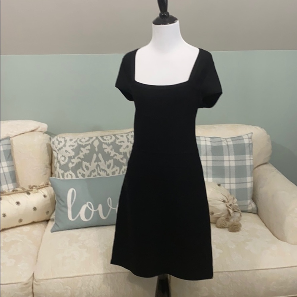 White House|Black Market Black Bandage  Dress
